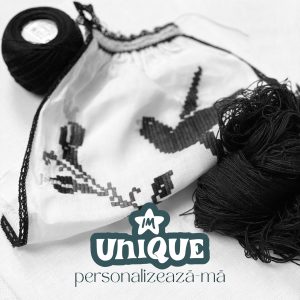 SET de ie Dunăreană Pana Corbului custom